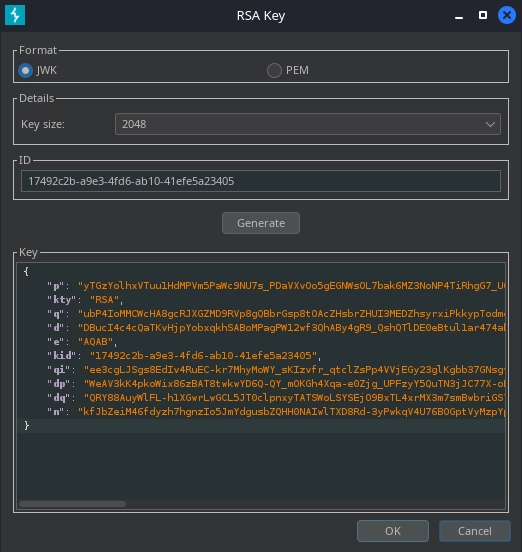 Burp Create Private Key