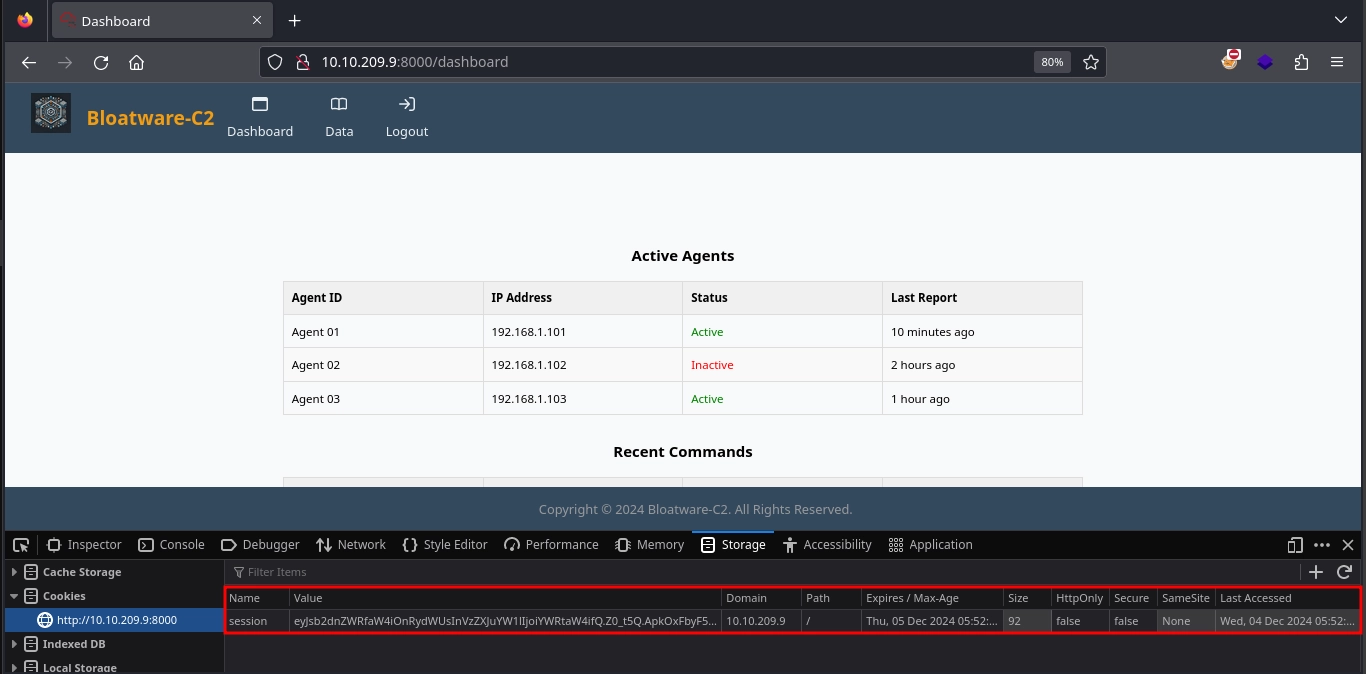 Web 8000 Dashboard