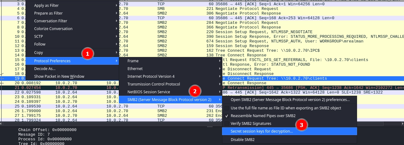 SMB Add Session Key