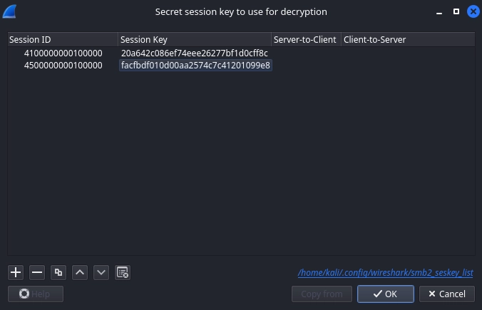 SMB Second Session Key Added