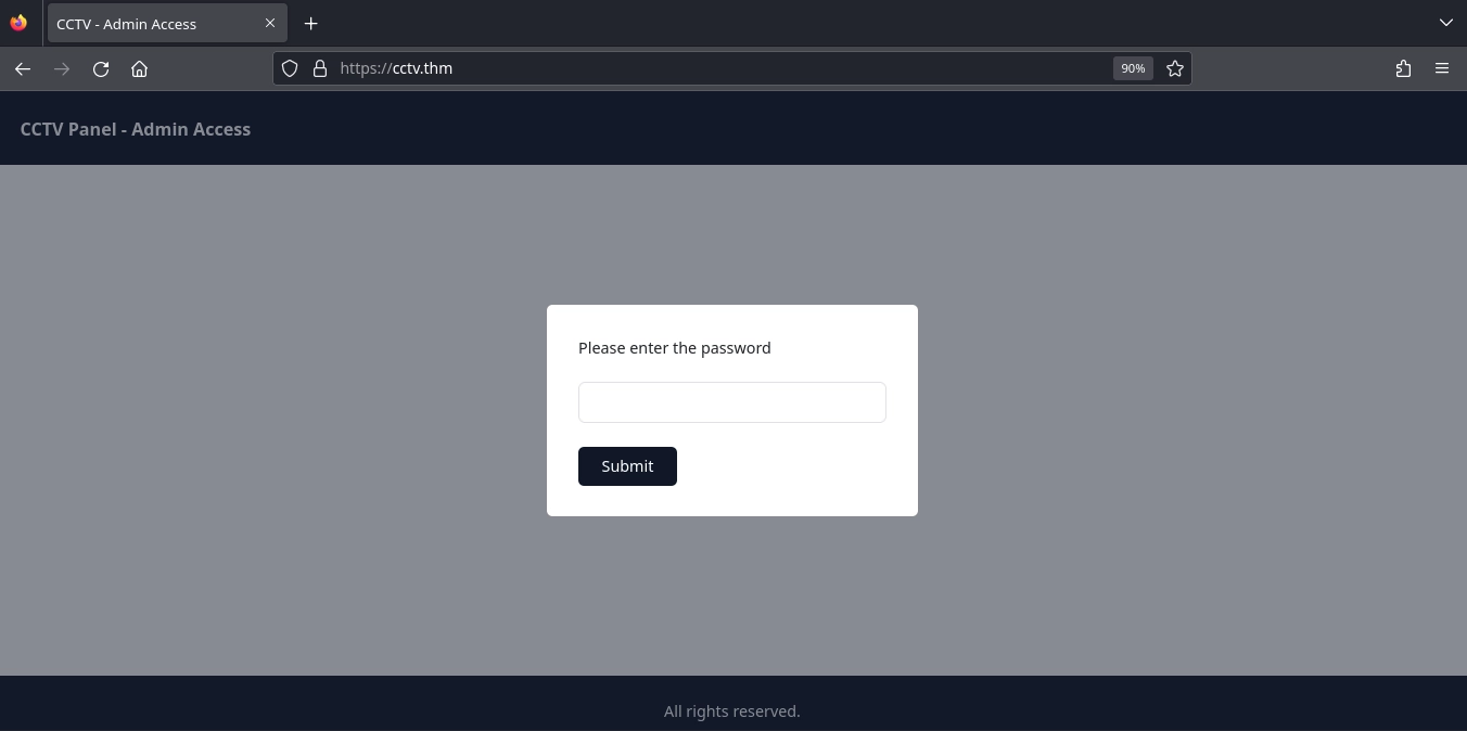 Web Server Port 443 Login Page