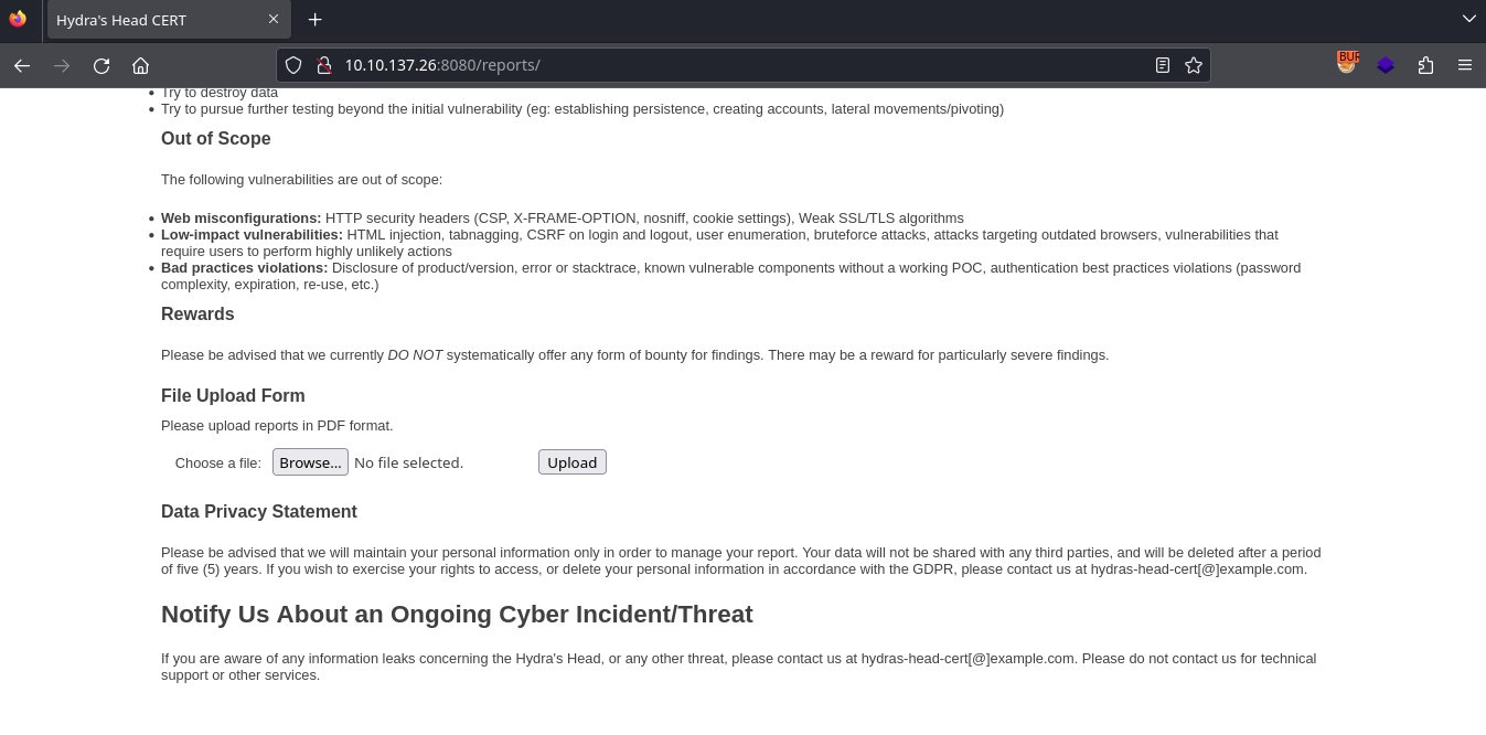 Web 8080 Reports