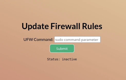 Disabled UFW