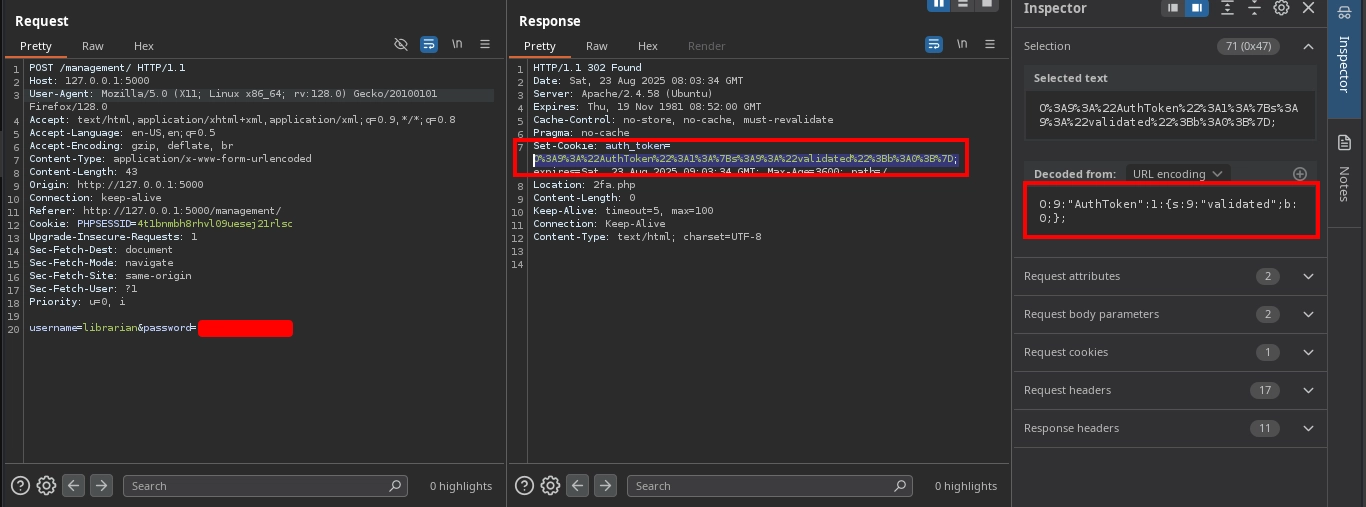 Web 80 Management Login Burp