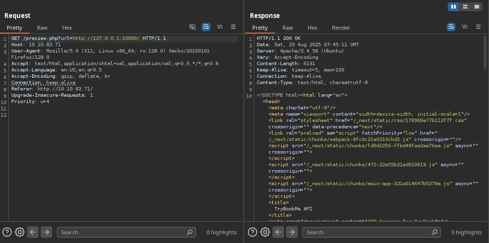 Web 80 Preview 10000 Burp