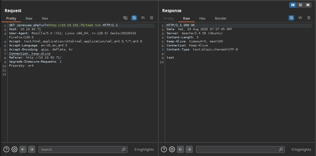 Web 80 Preview Test Burp