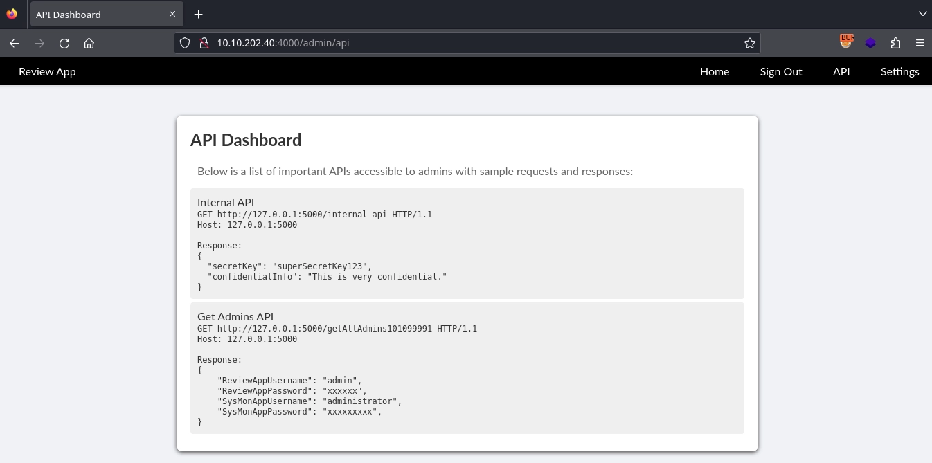 Web 4000 Admin API