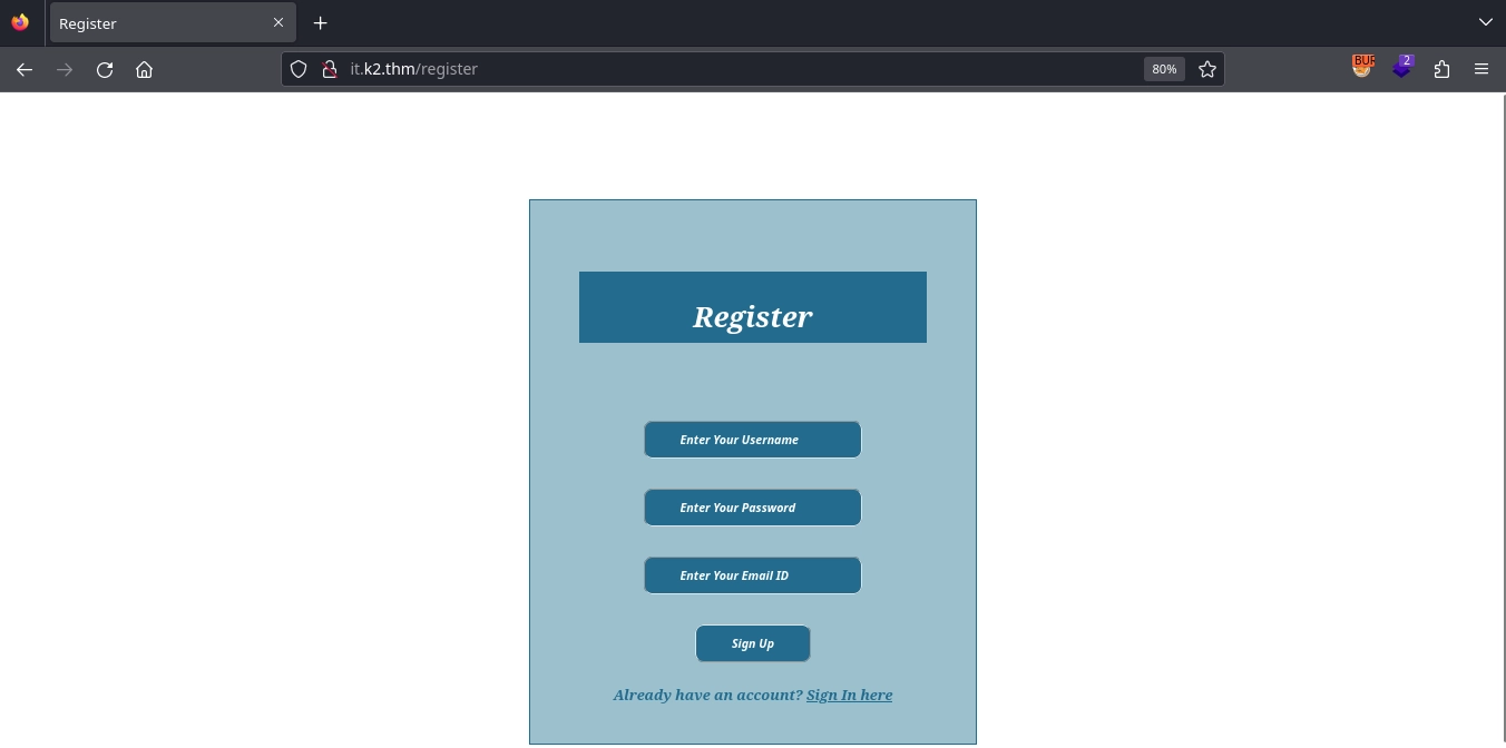 Basecamp Web 80 IT Register
