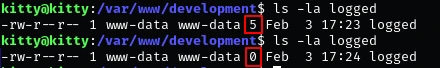 Log file clearing