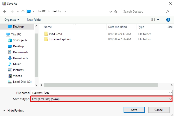Event Viewer Sysmon Two