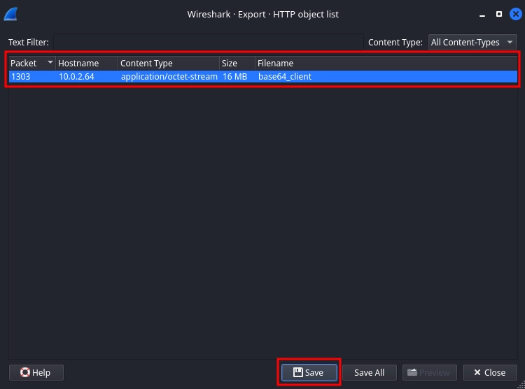 Wireshark Extract Data