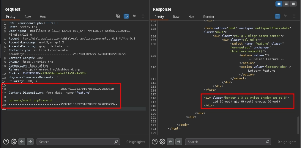 Web 80 Dashboard Rce