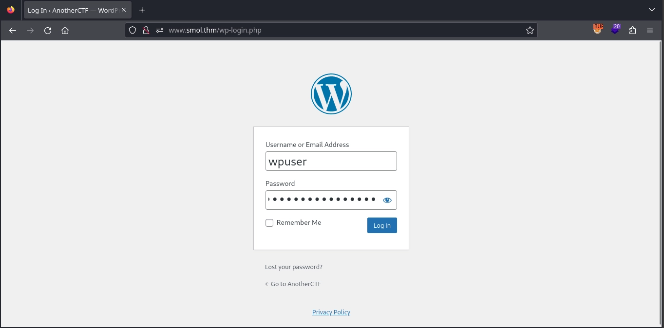 Web 80 Wordpress Login