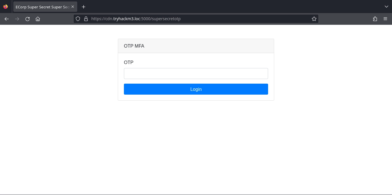 Web Server Port 5000 OTP