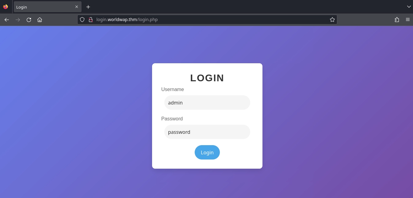 Web Server Login Worldwap Admin Login