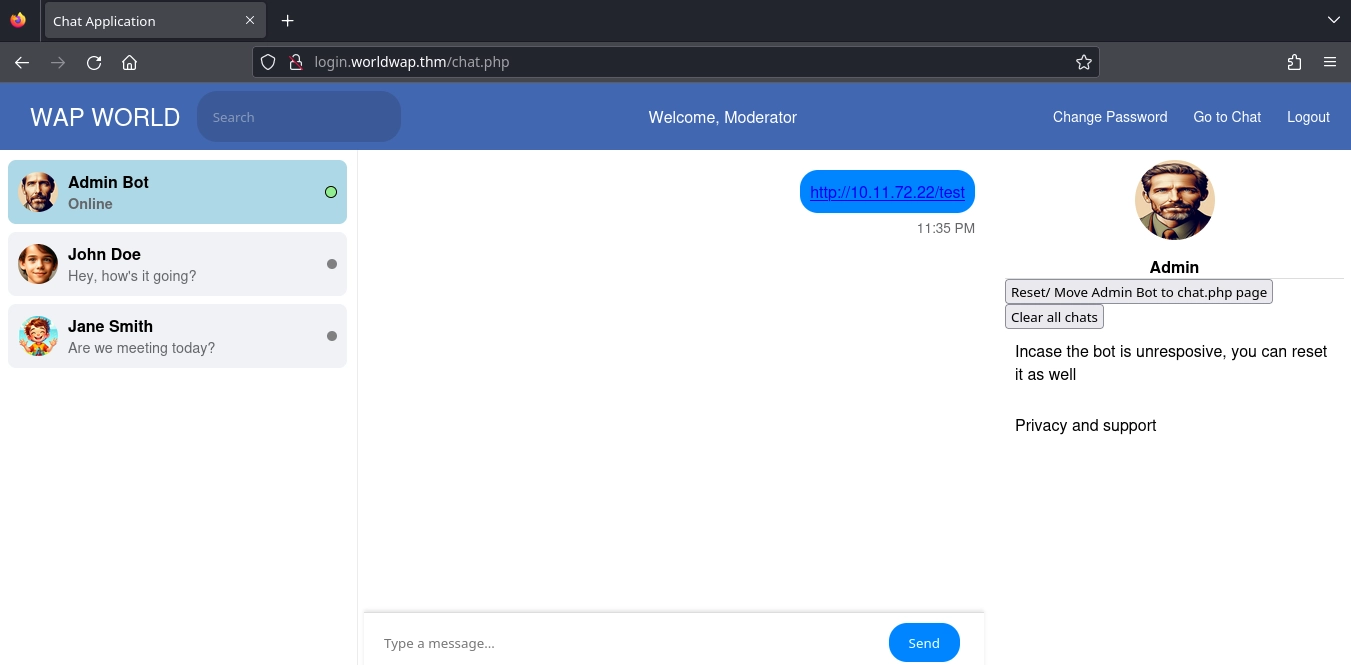 Web Server Login Worldwap Chat Link