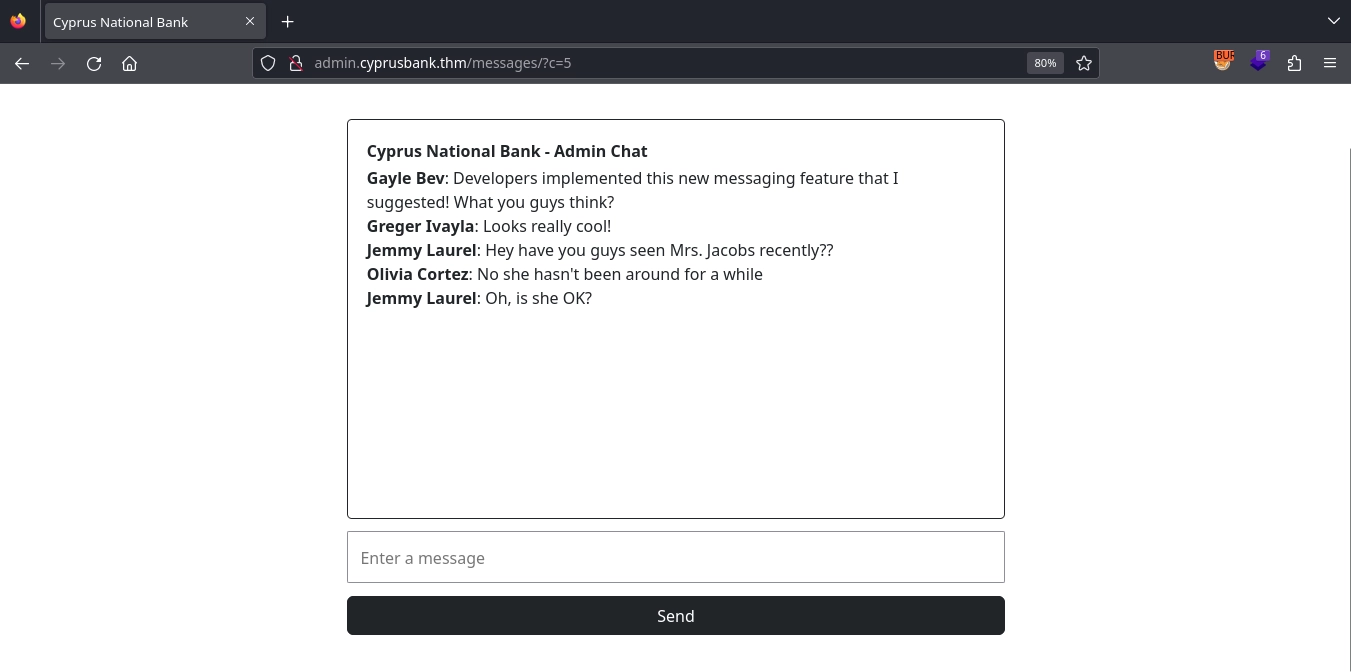 Web 80 Admin Messages