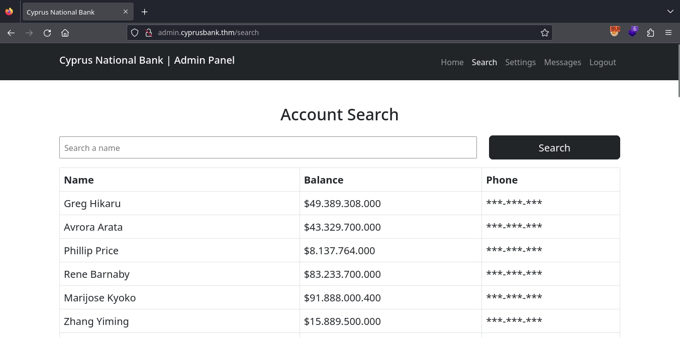 Web 80 Admin Search