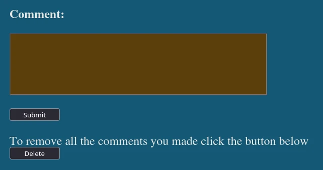 Comment form